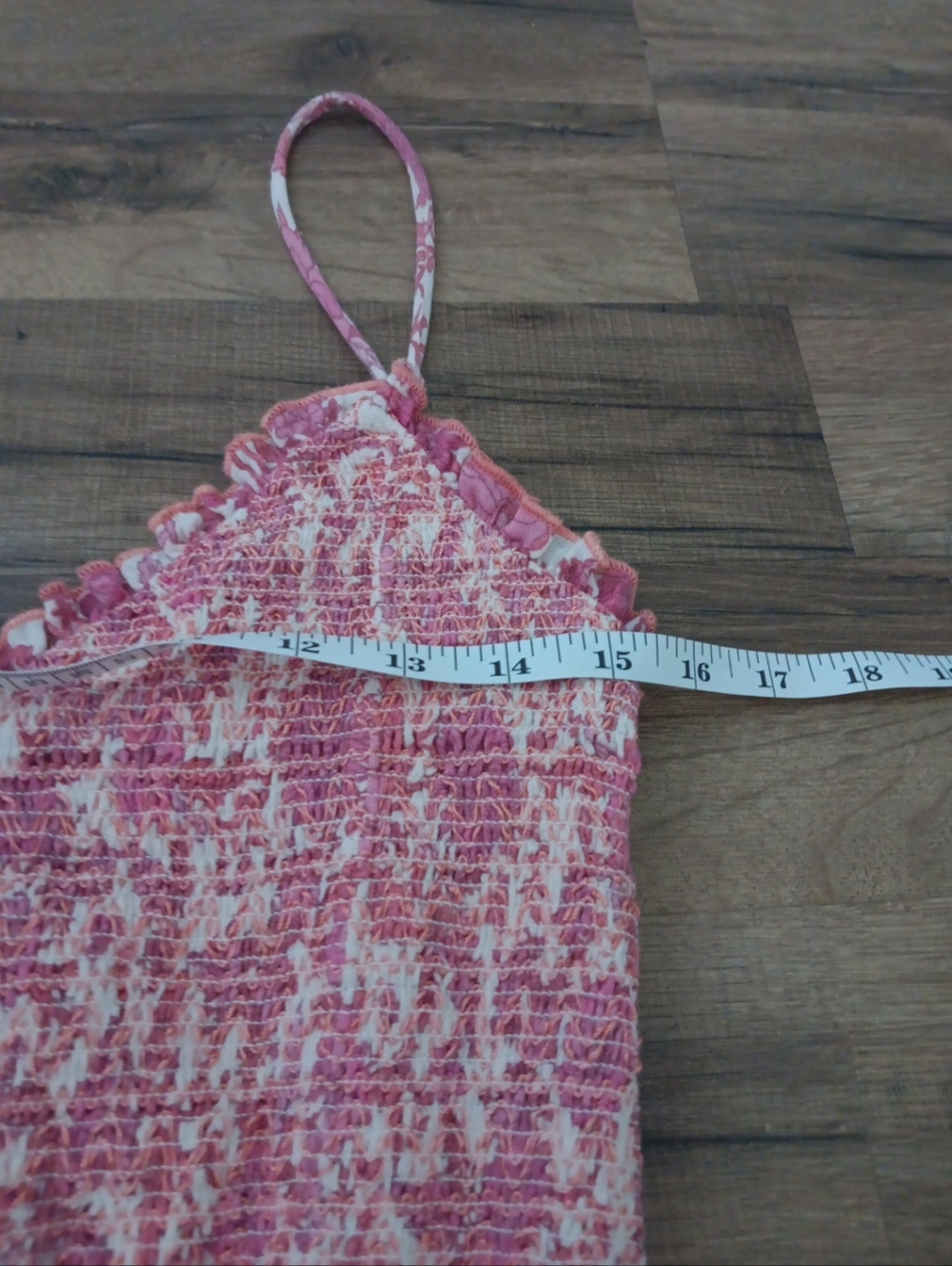 Free People Pink Floral Smocked Mini Dress - Picture 5 of 6